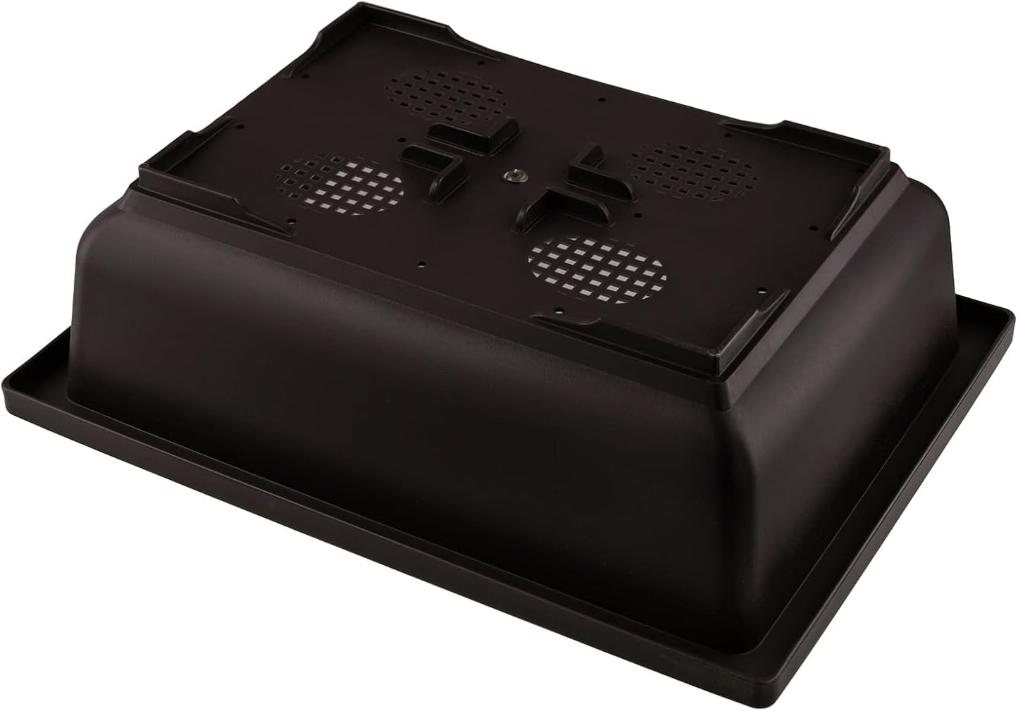 2 PCS 14 Inches Plastic Bonsai Training Pots, Rectangular Bonsai Tree Pots with Trays, Large Plastic Bonsai Container for Indoor, Outdoor