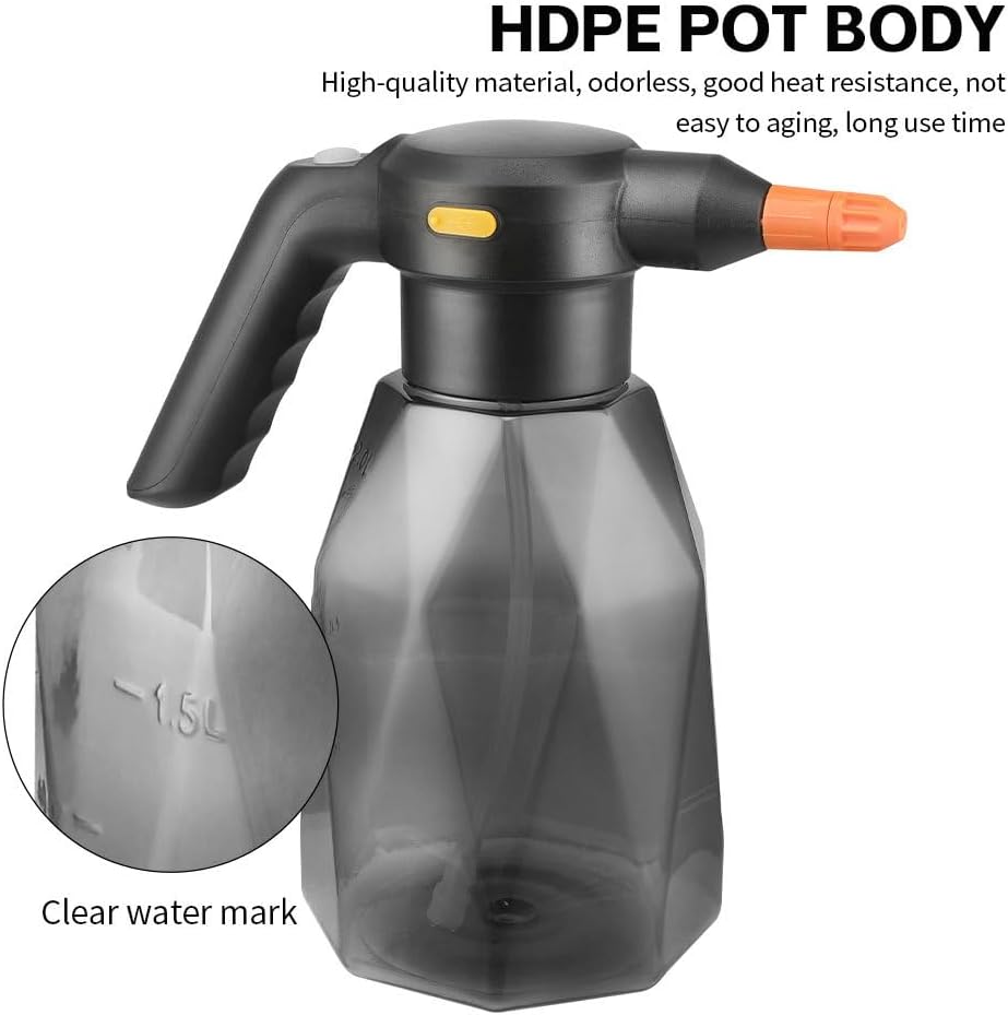 Electric Spray Bottle for Plants, 0.5Gal Continuous Mist Watering Can with Adjustable Nozzle, Automatic Plant Mister,Indoor Watering Can for Plants