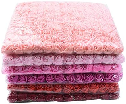 144pcs Mini Fake Rose Flower Heads Artificial Roses Flowers Real Looking Artificial Foam Roses Decoration DIY for Wedding Bouquets Centerpieces,Arrangements Party Home Decorations (Blush Pink)