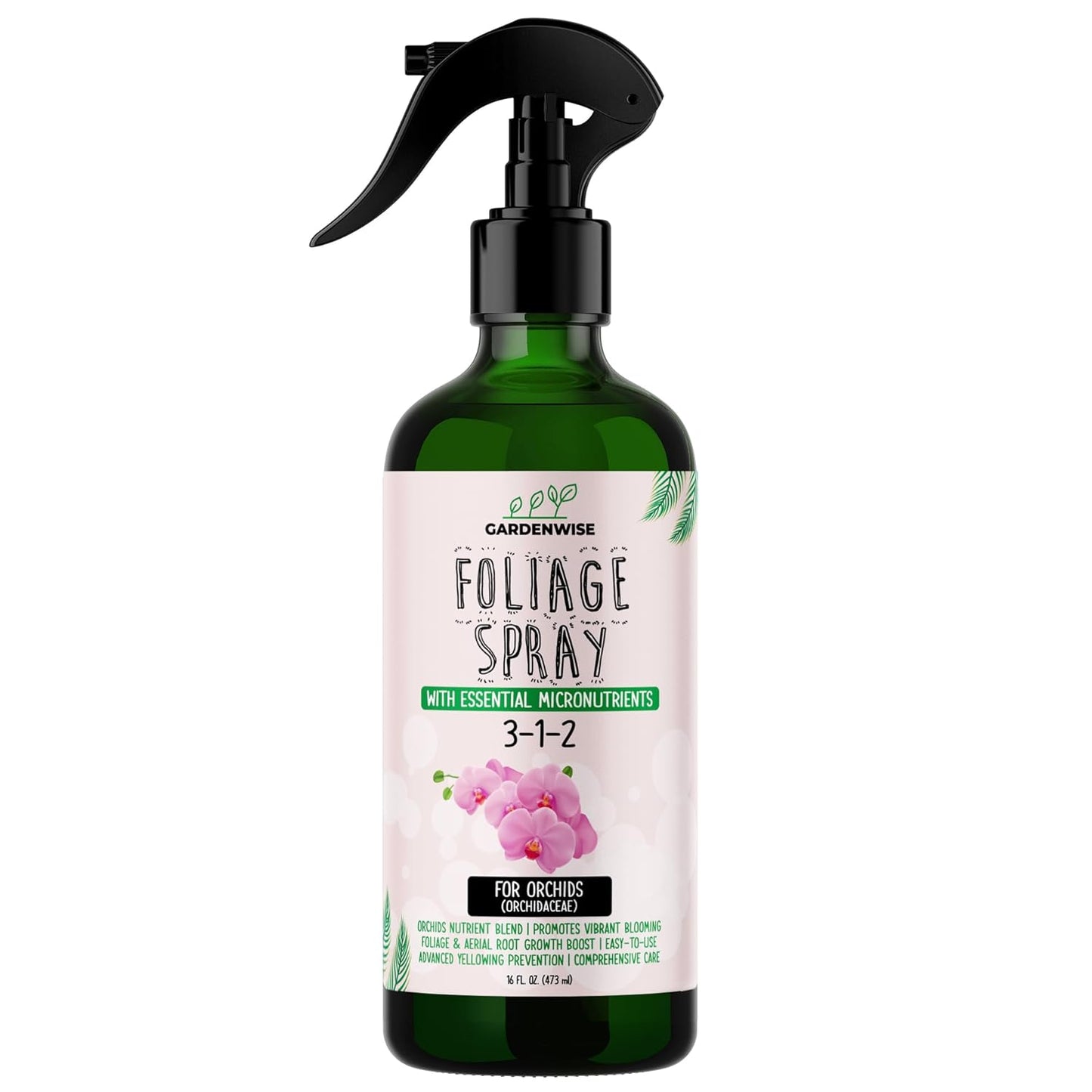 Premium Orchid Plant Food Mist β Orchid Fertilizer Spray β Orchid Food Fertilizer for Blooming β Orchid Plant Care Formula 3-1-2 β Ready-to-Use (8 OZ)