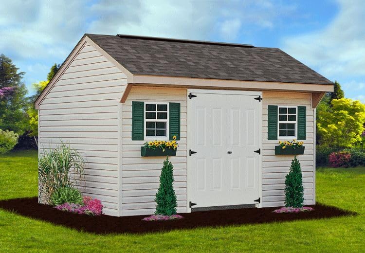 Flower Box 18" x 6" x 5" Forest Green Polyethylene for Window Sills, Sheds, and Playhouses, 1 PK (FB18FG-BX1)