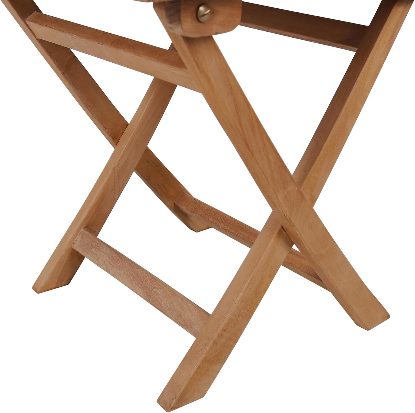 Wooden Side Table, Teak Wood Small Table for Indoor & Outdoor Use, Compact Patio Side Tables or Outdoor End Tables for Garden, Deck, or Balcony