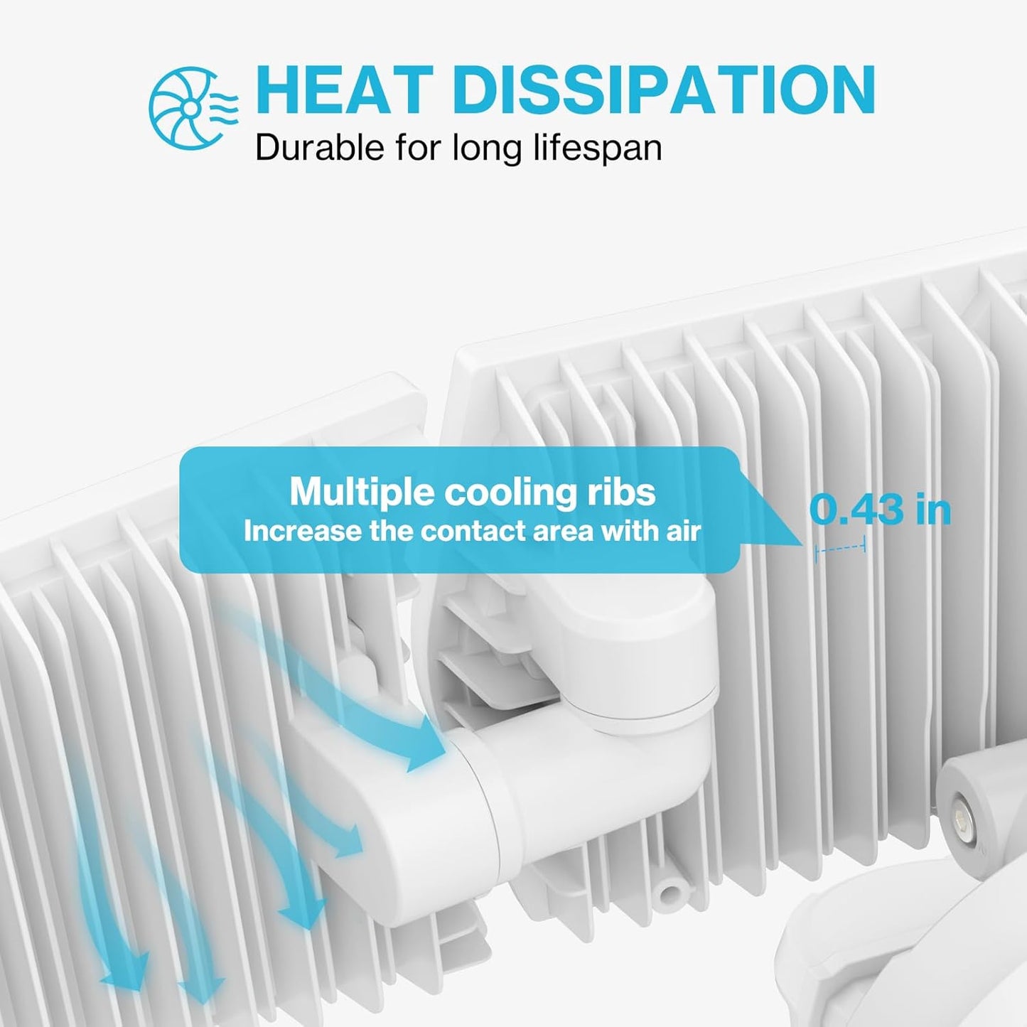 Olafus 100W LED Security Light Motion Sensor Outdoor Light, 2 Pack Motion Flood Light Dusk to Dawn, 9000LM Super Bright 6500K Exterior Motion Detector Floodlight for Garage Yard Porch Eave IP65, White