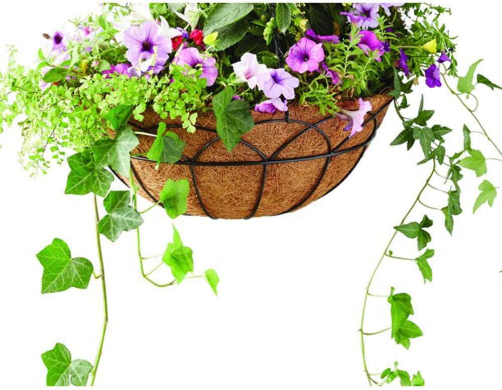 24 InchCoco Liners for Planters 2 PCS Round Basket Shaped Coconut Fiber Replacement Liners