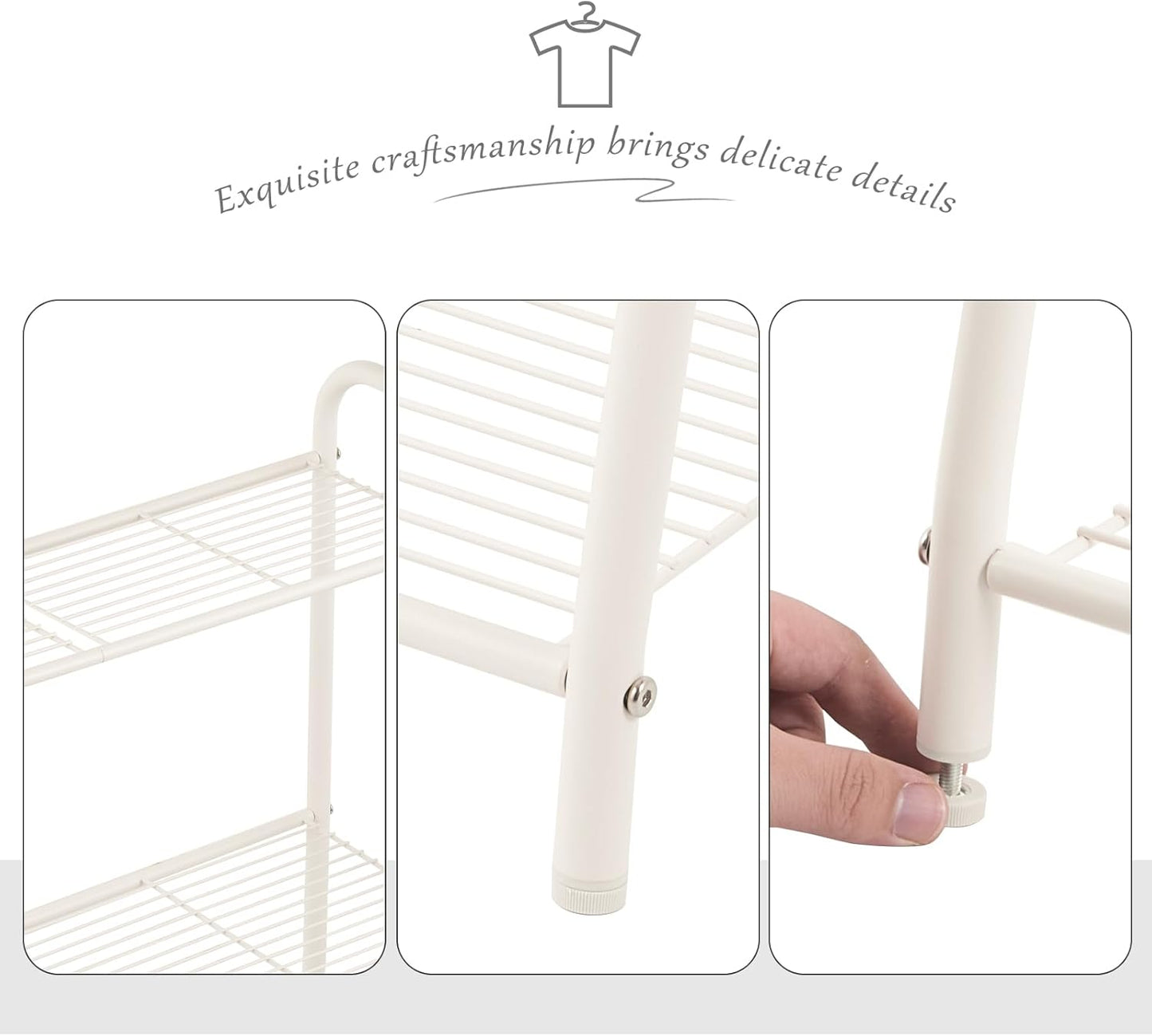 Metal Plant Stand Indoor Outdoor for Multiple Plants,3 Tier Plant Shelf,Large Heavy Duty Flower Holder Ladder Plant for Living Room, Patio, Balcony (White)