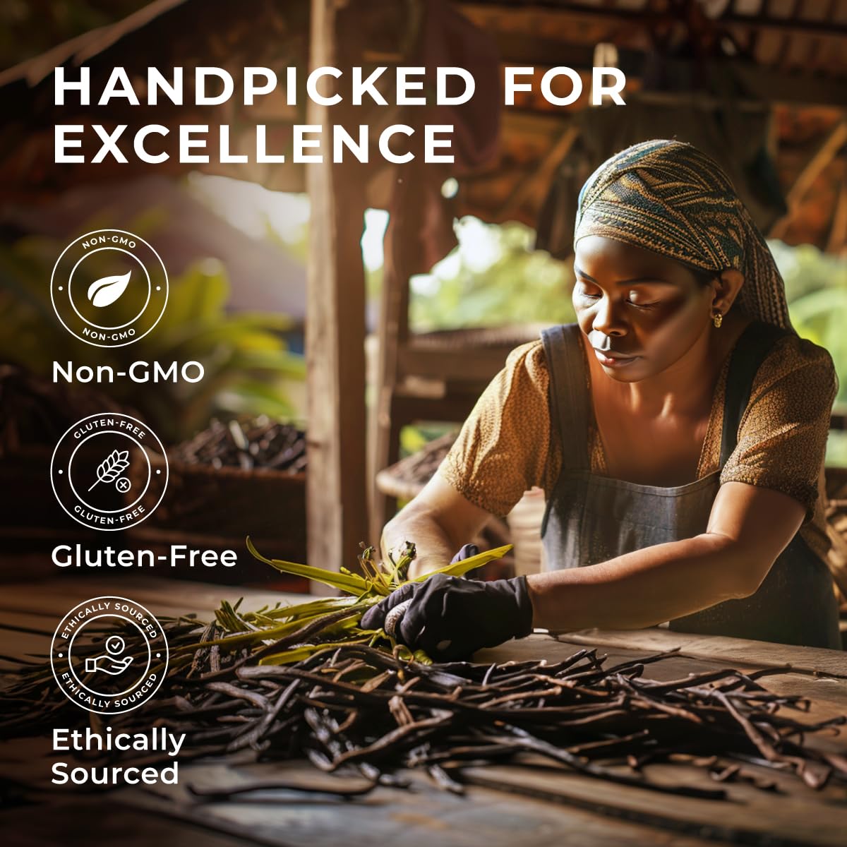 Gya Labs 10 Madagascar Vanilla Beans for Making Vanilla Extract, Baking - Grade A - 5-7 Inches (12 to 15 CM) long, Caviar Rich, Flavorful Fresh Pods