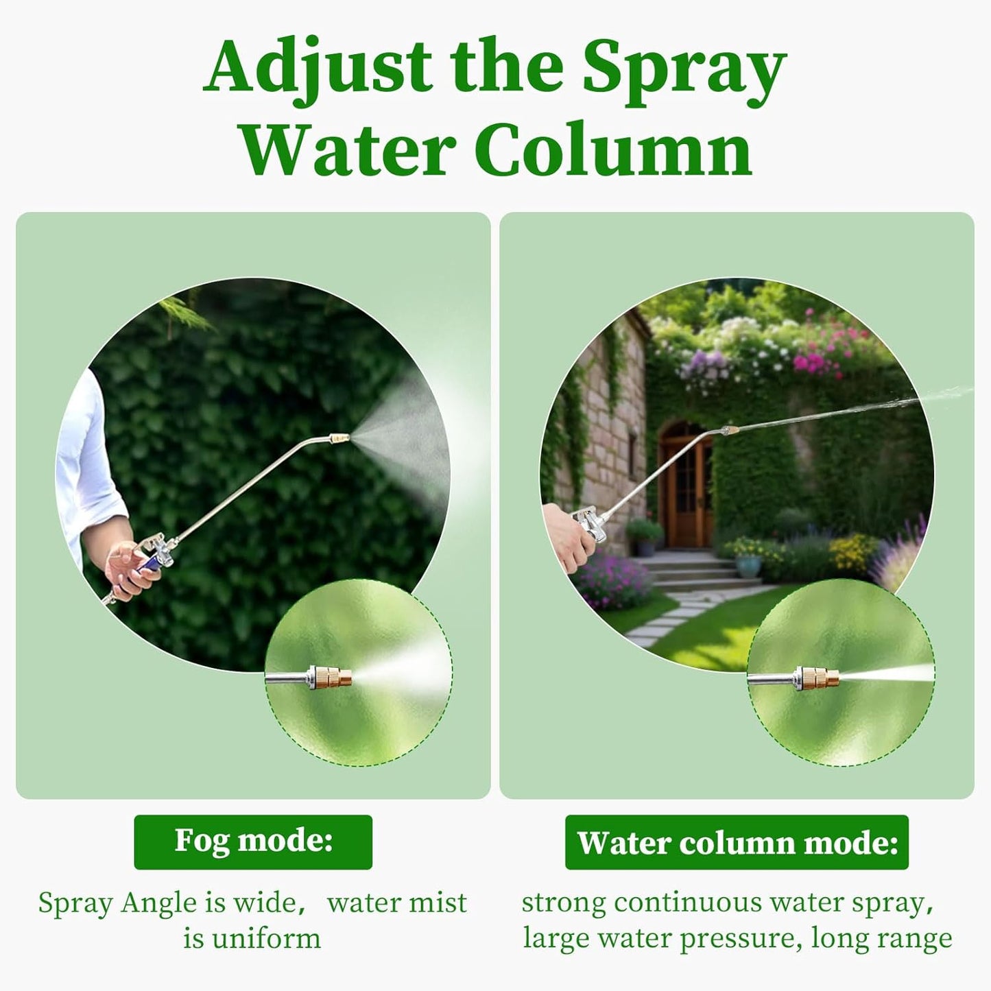 1.5Gal Stainless Steel Pump Up Sprayer Reinforced Hose, Hand Pump Sprayer with Pressure Gauge&Safety Valve, Adjustable Nozzle Suitable for Gardening (1.5 Gallon)