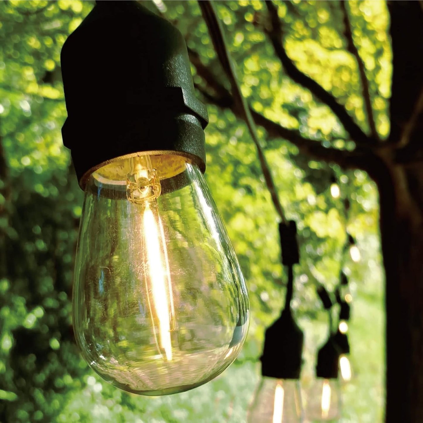 Meconard 30 Pack S14 Edison String Light Bulbs, 1 Watt Replacement Bulbs for Outdoor String Lights, Low Wattage Shatterproof LED Filament Patio Bulbs, E26 Medium Base, 2200K Warm White, Non-Dimmable