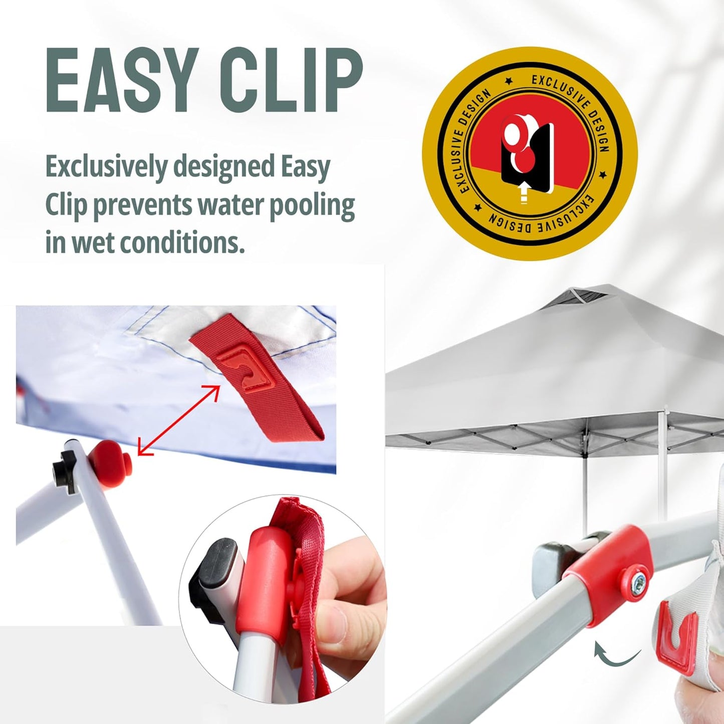 CROWN SHADES 10x10 Pop Up Canopy with 1 Side Wall - Beach Tent with One Push Setup - Outdoor Sun Shade for Events, Parties, Camping - Gazebo with STO-N-Go Cover Bag (Black)