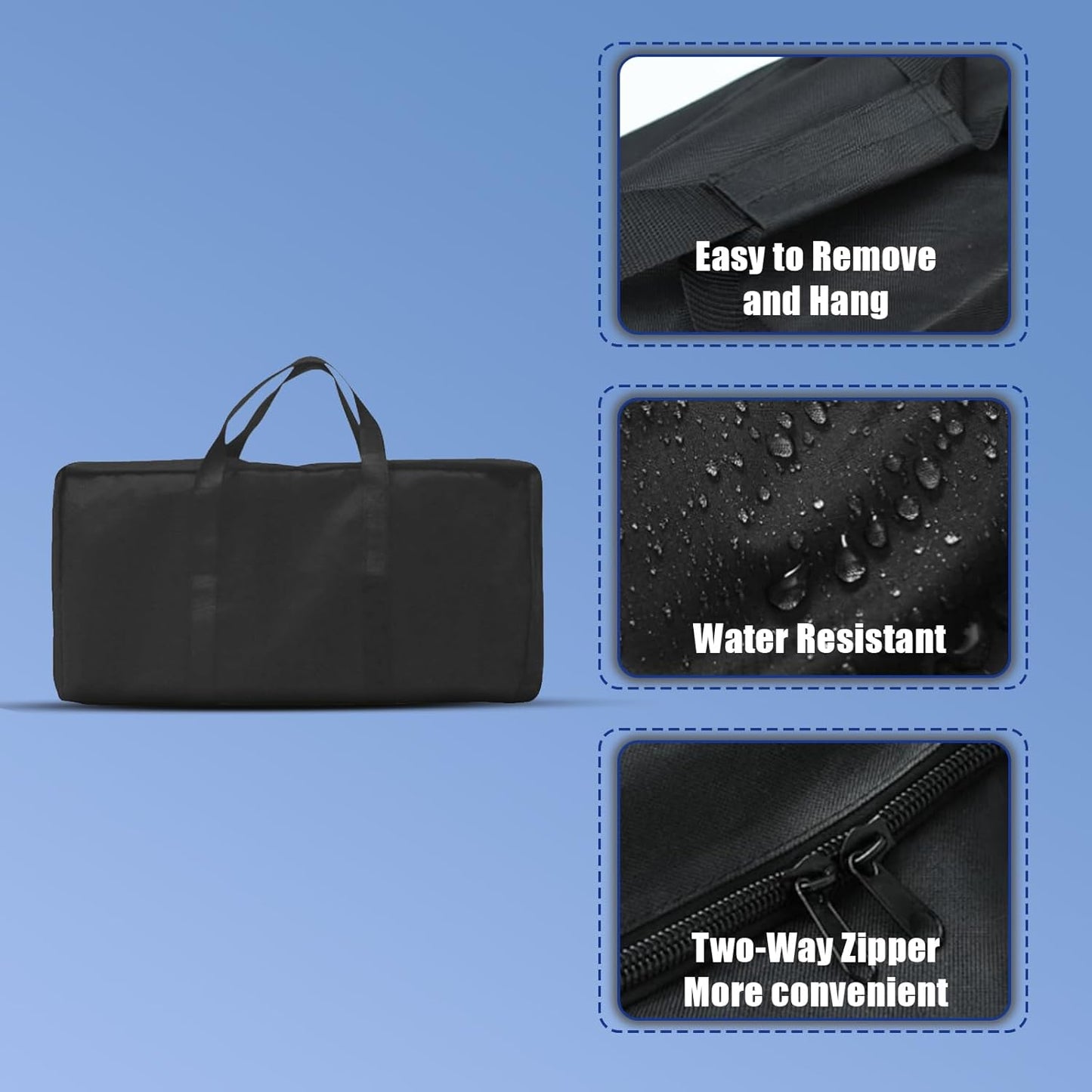 AJinTeby Cast Iron Griddle for Weber Traveler Portable Series Gas Grills Parts, Non-stick Griddle for Traveler Gas Grill, Camping Plate, for Weber Portable Grill Accessories with Carry Bag