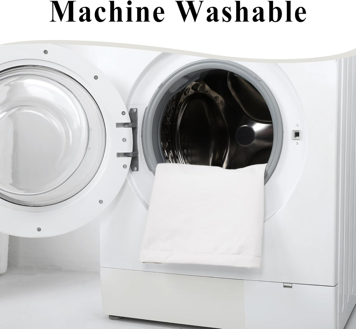 Outdoor Chair Cushions Set of 2, Waterproof Foam Patio Seat Cushions with Ties for Garden Sofa & Dining Furniture, 3-Year Color Fastness, 16x17x2 Inch, Beige