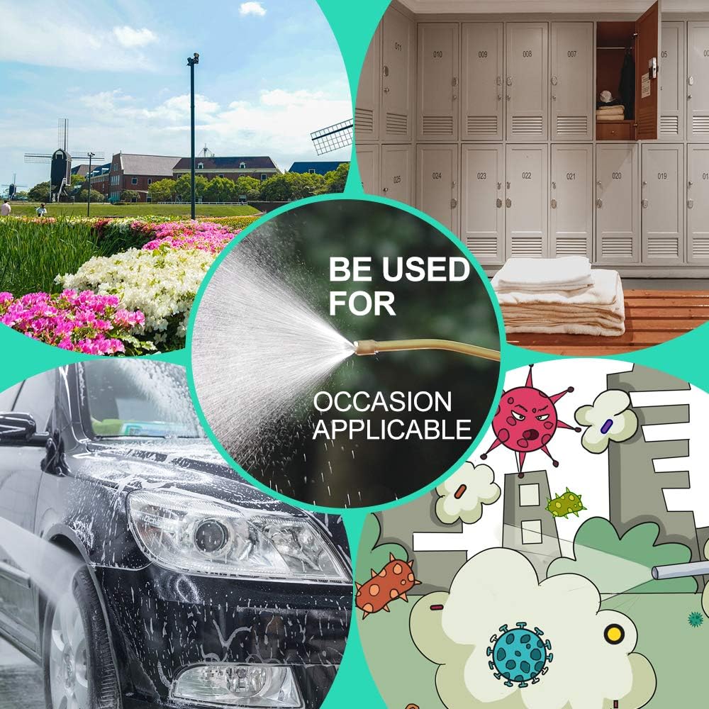 Itisll Portable Garden Pump Sprayer Brass Wand Shoulder Strap for Yard Lawn Weeds Plants 2Gal