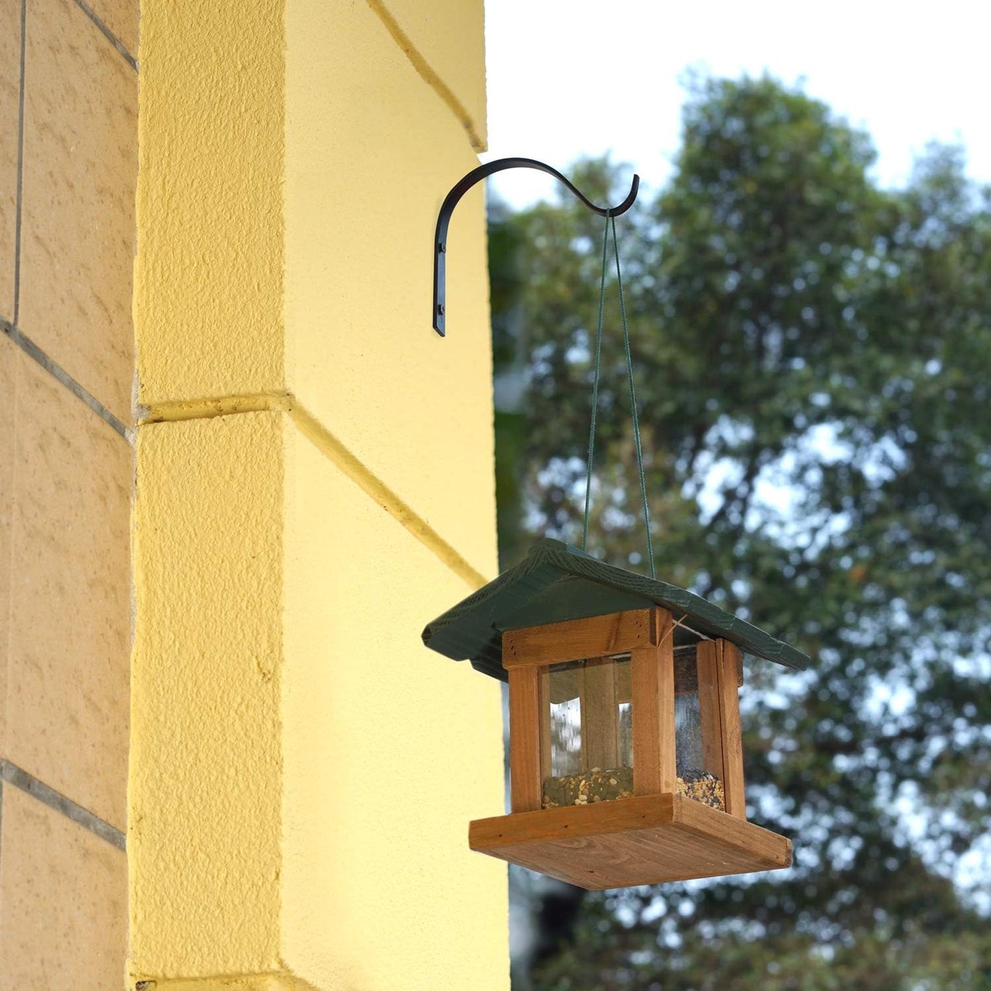 Mkono 10 Pack Iron Wall Hooks for Hanging Plant Lanterns, Plant Hanger Fence Metal Bracket for Bird Feeders, Wind Chimes, Mason Jar Sconces, Light Outdoor Indoor Rustic Home Decor, 3 Inch