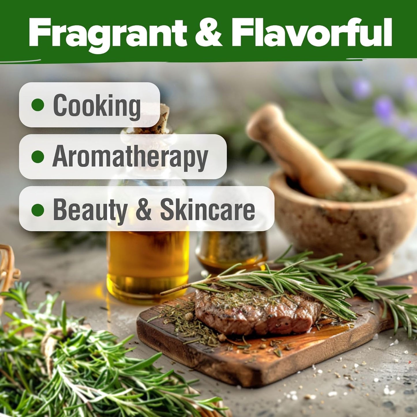 HOME GROWN Rosemary Seeds Pack - 300 High Germinating π‘π’π‘-ππ π’, π¨π¦π-π¦π’π¨π₯πππ Heirloom Herb Seeds for Planting in Indoor or Outdoor Herb Gardens (Salvia rosmarinus)