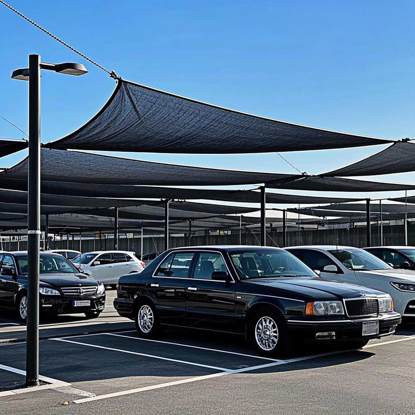 winemana 50% Black Shade Cloth, 3.3 x 10 FT Garden Mesh Tarp for Plants Heat Protection with Grommets, Sunshade Plant Cover for Greenhouse, Barns Kennel, Outdoor Netting Screens for Patio & Porch