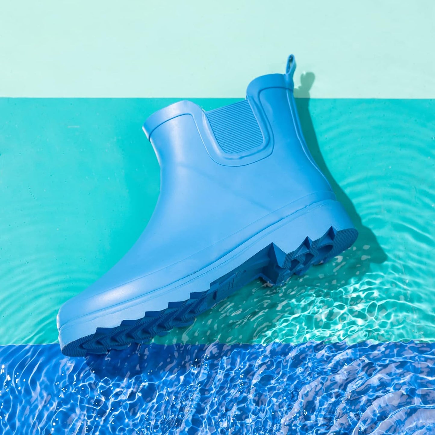 NORTY - Womens Ankle Rain Boots - Ladies Waterproof Winter Spring Garden Boot runs ½ size large