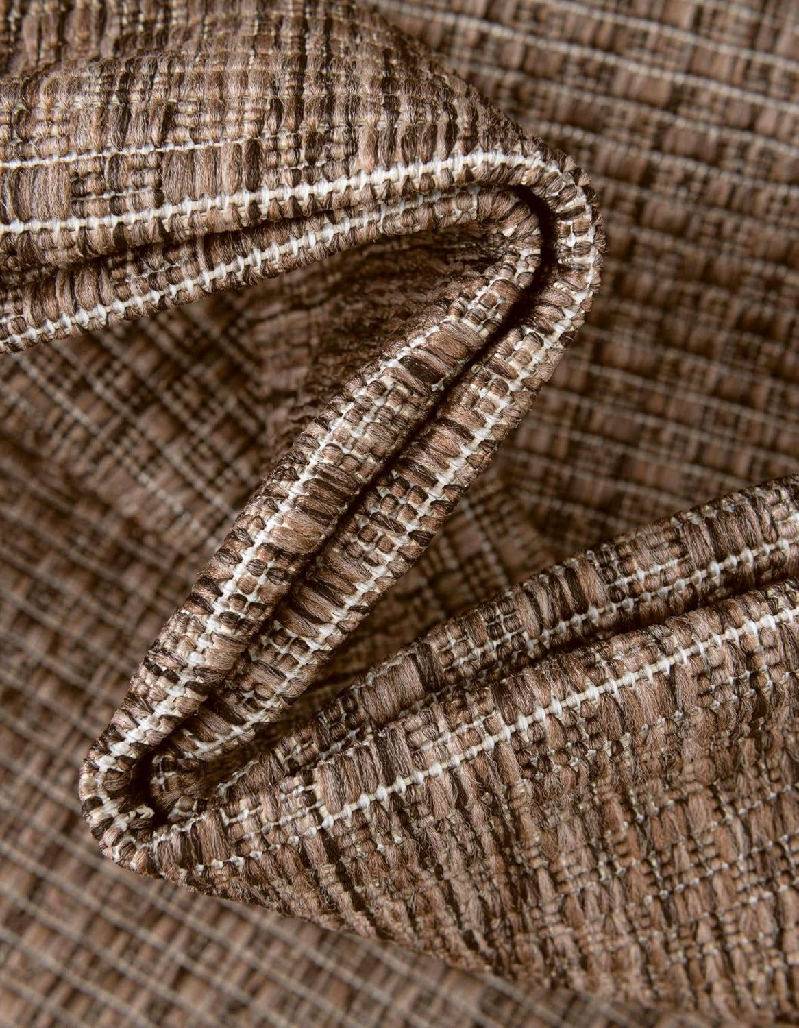 Unique Loom Outdoor Solid Collection Area Rug (2' x 3' 1" Rectangle Light Brown/Ivory)