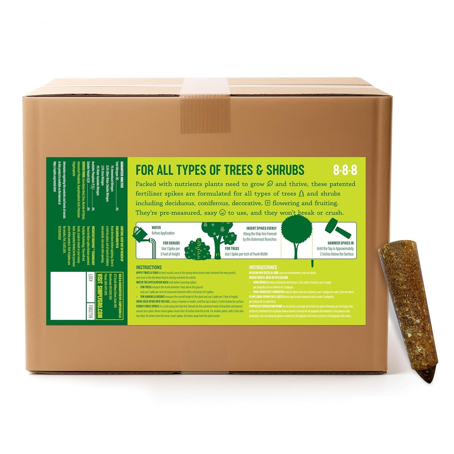 Tree & Shrub Fertilizer Spikes (72 Spikes - 18.0 Lbs)