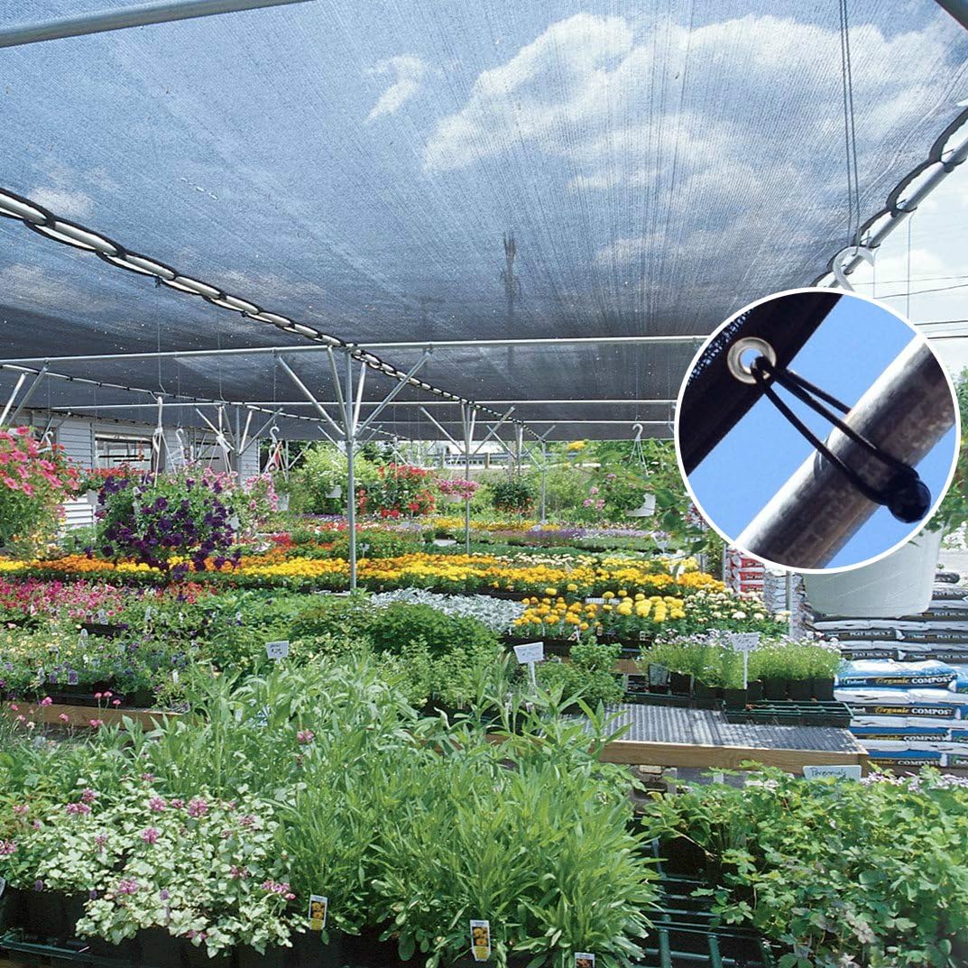 Agfabric 10x12ft Shade Cloth 50% Sun Shade Cloth with Grommets for Garden Patio, Black