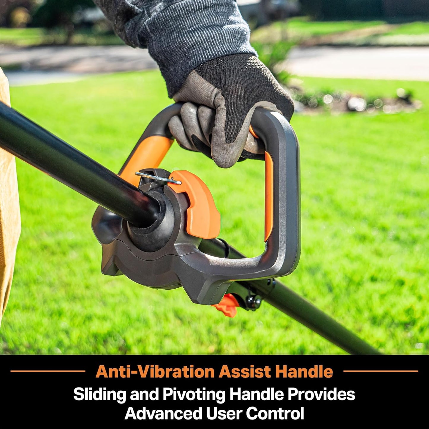 LawnMaster NPTGSP2617A No-Pull Gas Grass Trimmer with Electric Start 26cc 2 Cycle 17-Inch