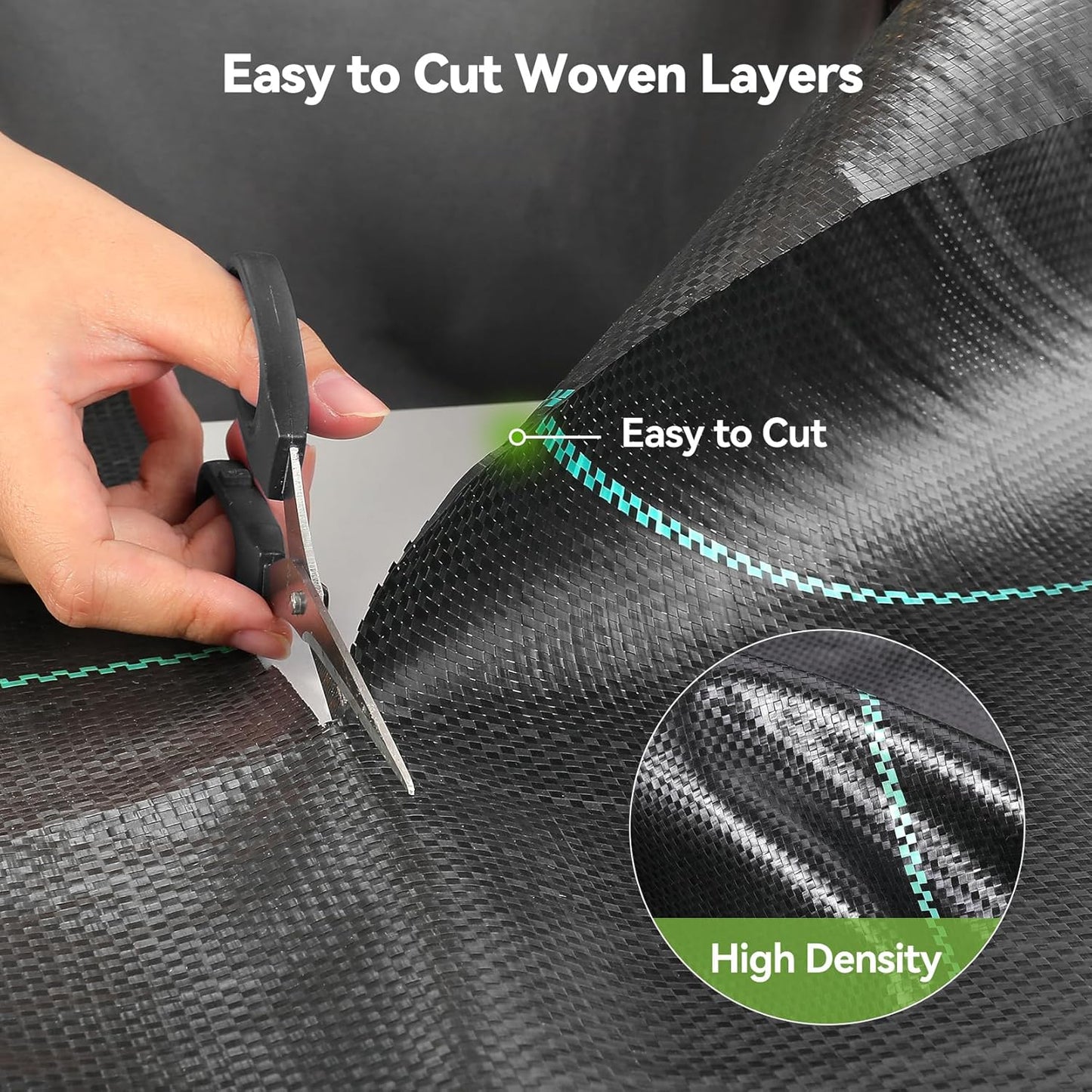 4ftx300ft Weed Barrier Landscape 3.2oz Fabric Heavy Duty, Woven Weed Control Cloth, Woven Geotextile Fabric for Underlayment, Gardening Ground, Commercial Driveway Weed Block Cover Mat