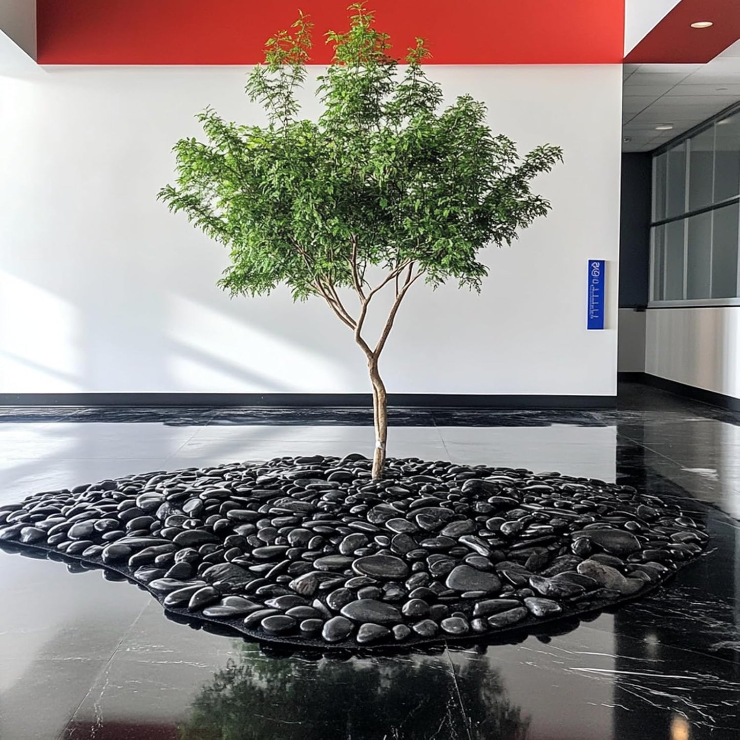 40 lbs Black River Rocks - Large Polished Black Pebbles for Plants & Garden Decorative Stones,2-3" Polished Pebbles for Landscaping, Fish Tanks, Flower Pots, Water Fountains