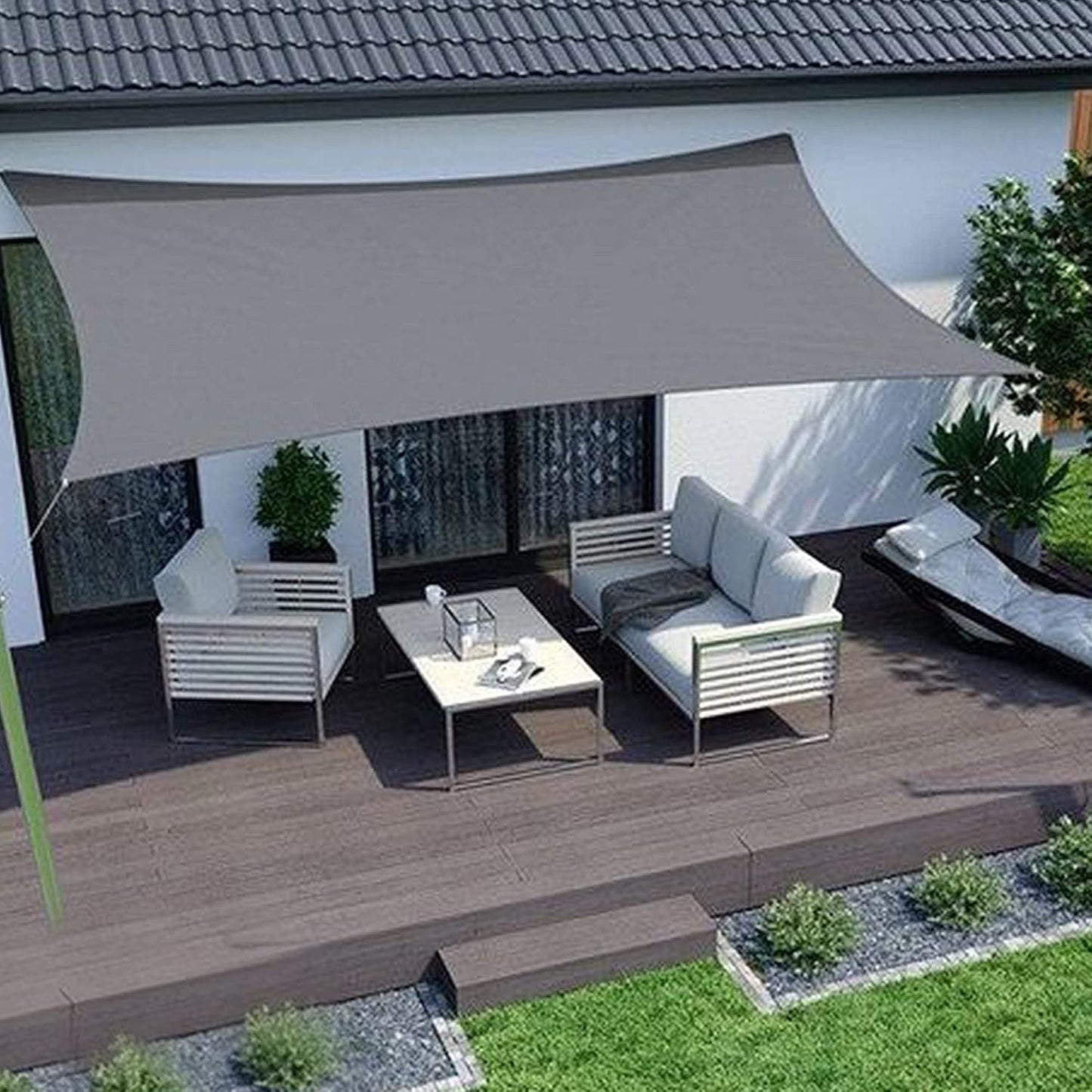 winemana 90% Shade Cloth, Dog Kennel Shade Cover, 20 x 30 FT Sturdy Durable Sunblock Shade Mesh Tarp with Grommets for Patio Plants Greenhouse Chicken Coop Porch