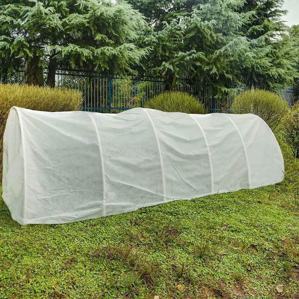 Agfabric Plant Covers Freeze Protection Row Covers 1.5oz 10'x50' Frost Cover for Freeze Protection,Frost Blanket for Plants,White