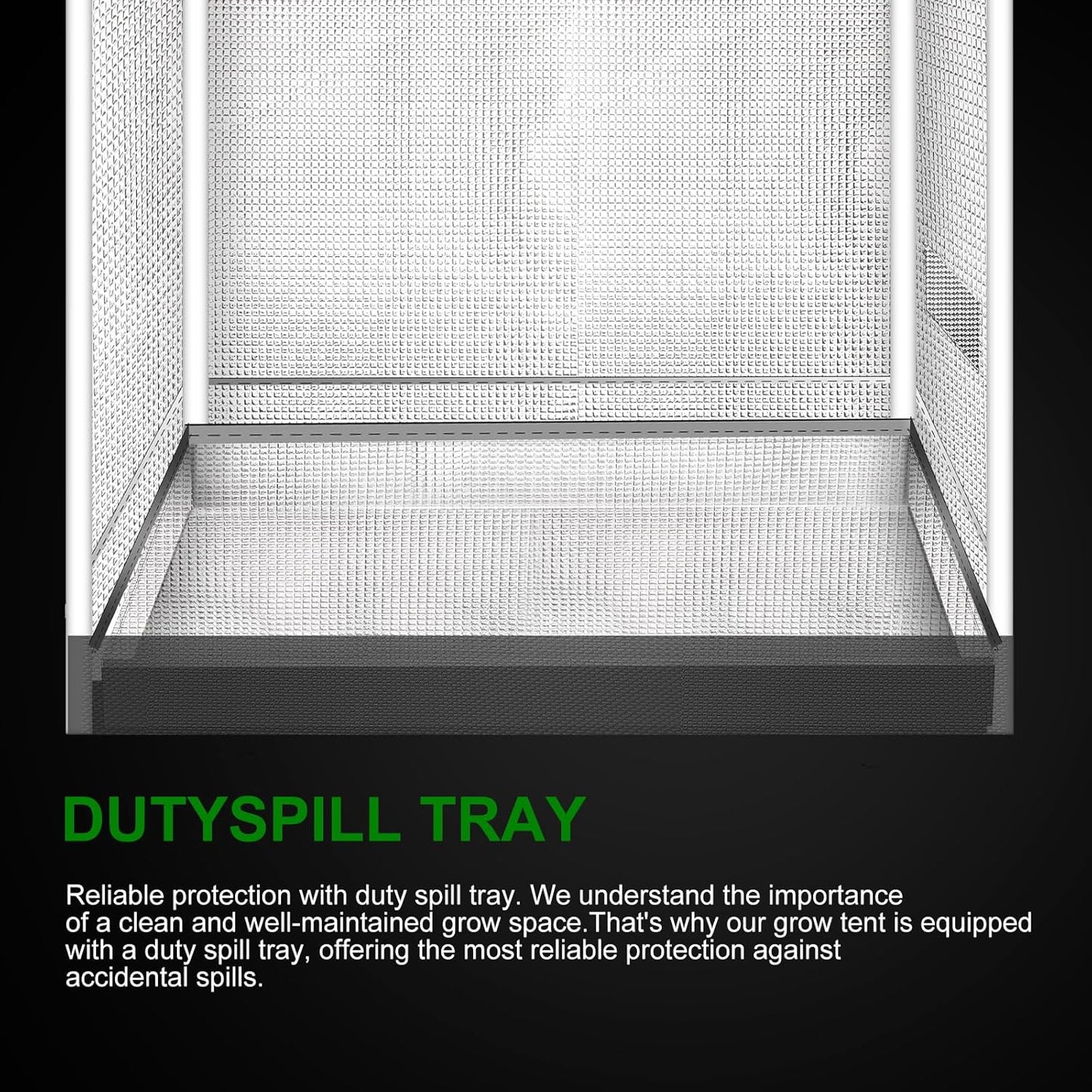 MELONFARM 4x2 Grow Tent, 48"x24"x72'' High Reflective 600D Diamond Mylar Canvas with Observation Window and Floor Tray for Hydroponic Indoor Plant Growing