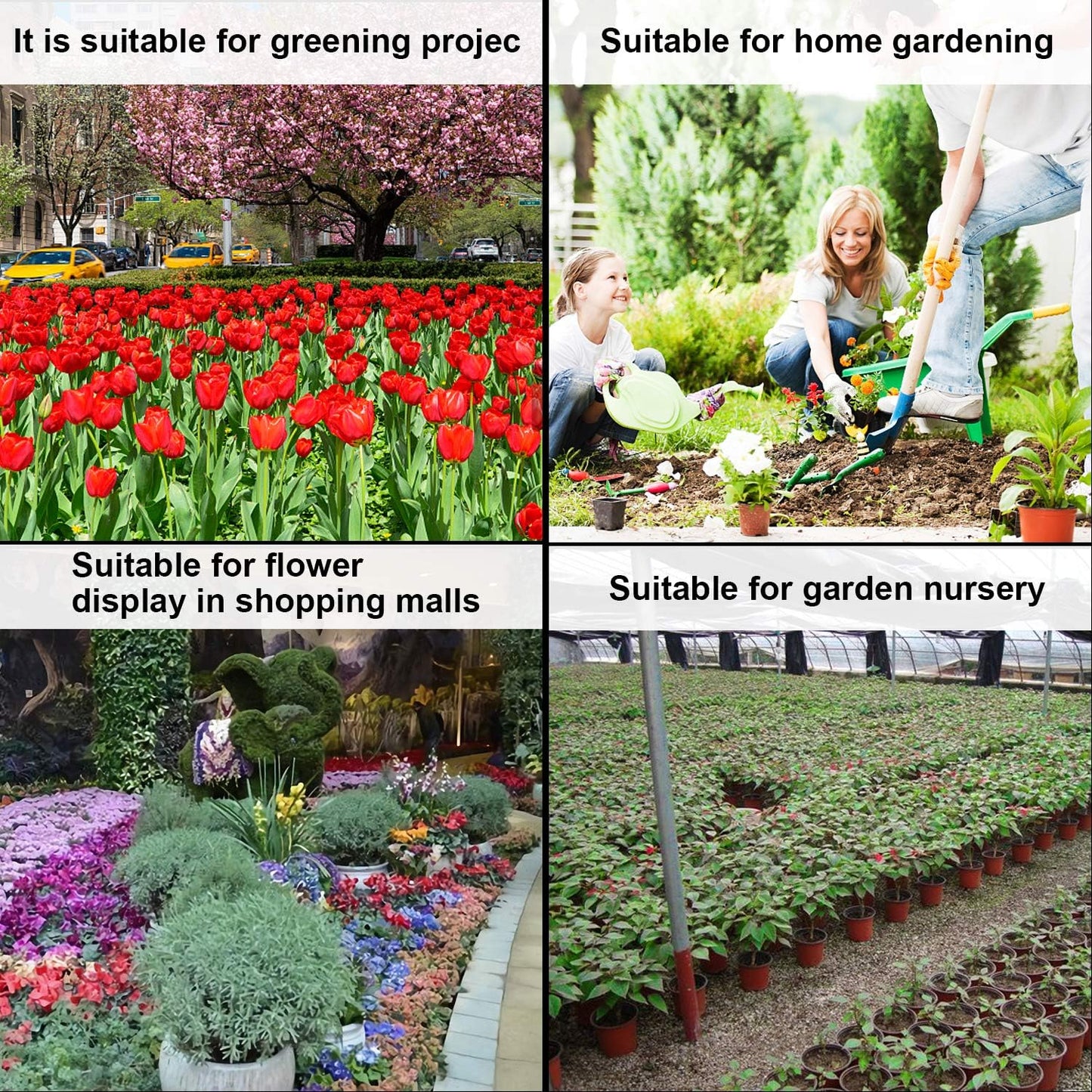 Augshy 250-Pack 4 Inch Plant Nursery Pots Seed Starting Pots Containers with 300 Labels for Indoor Outdoor Usage