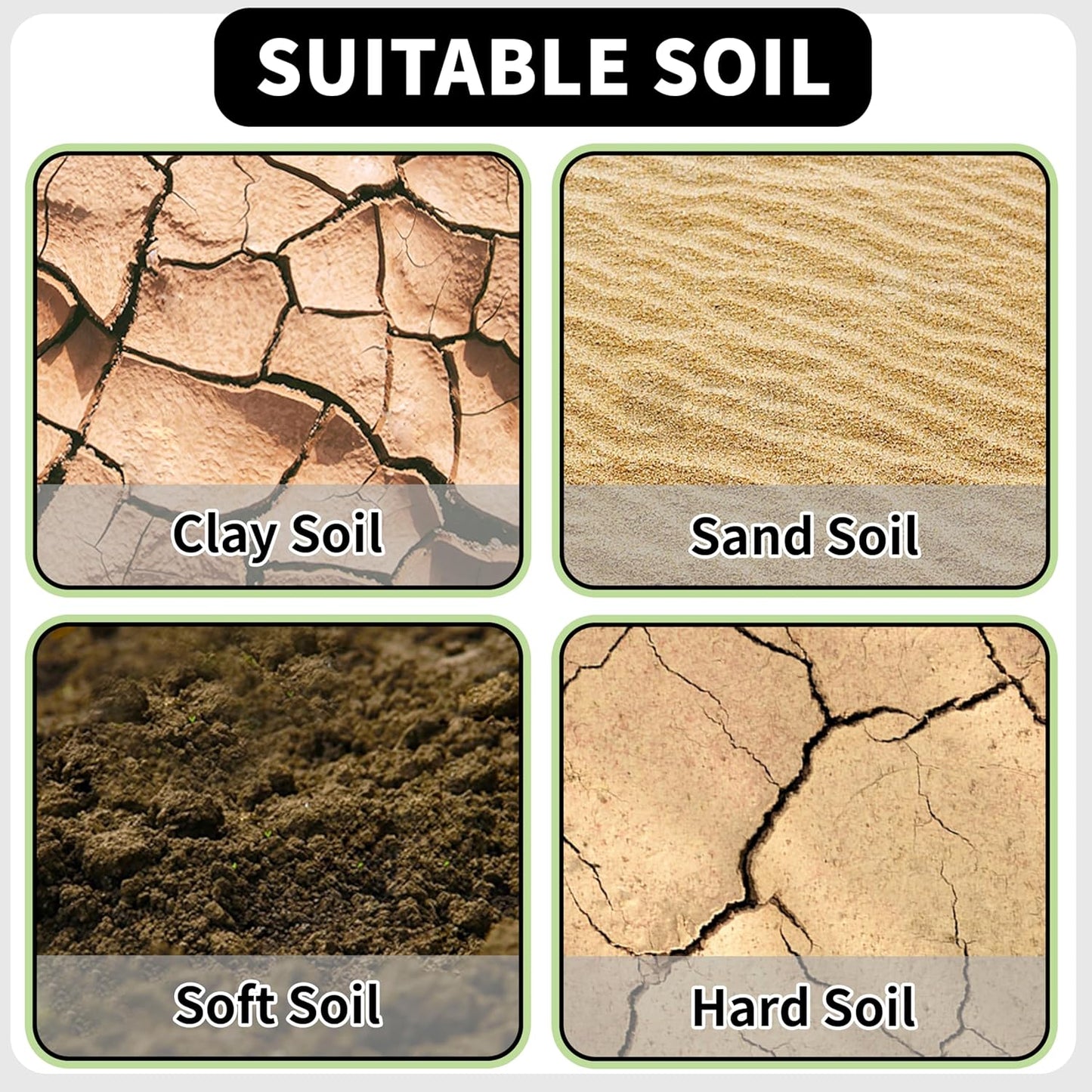 TCBWFY 3x24 Inch Auger Drill Bit for Planting,Easy Planter Garden Auger for Bulbs, Bedding Plants & Post Holes - Compatible with 3/8" Hex Drive