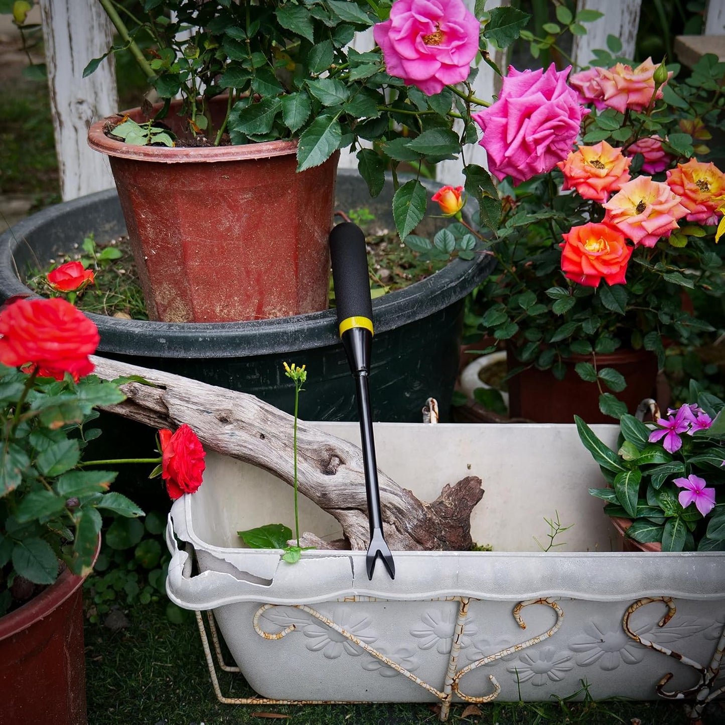 Weeding Tool - Heavy Duty Stainless Steel Weed Remover Tool for Precise Root Weed Removal, Efficient Weed Puller Tool for Garden and Lawn Care