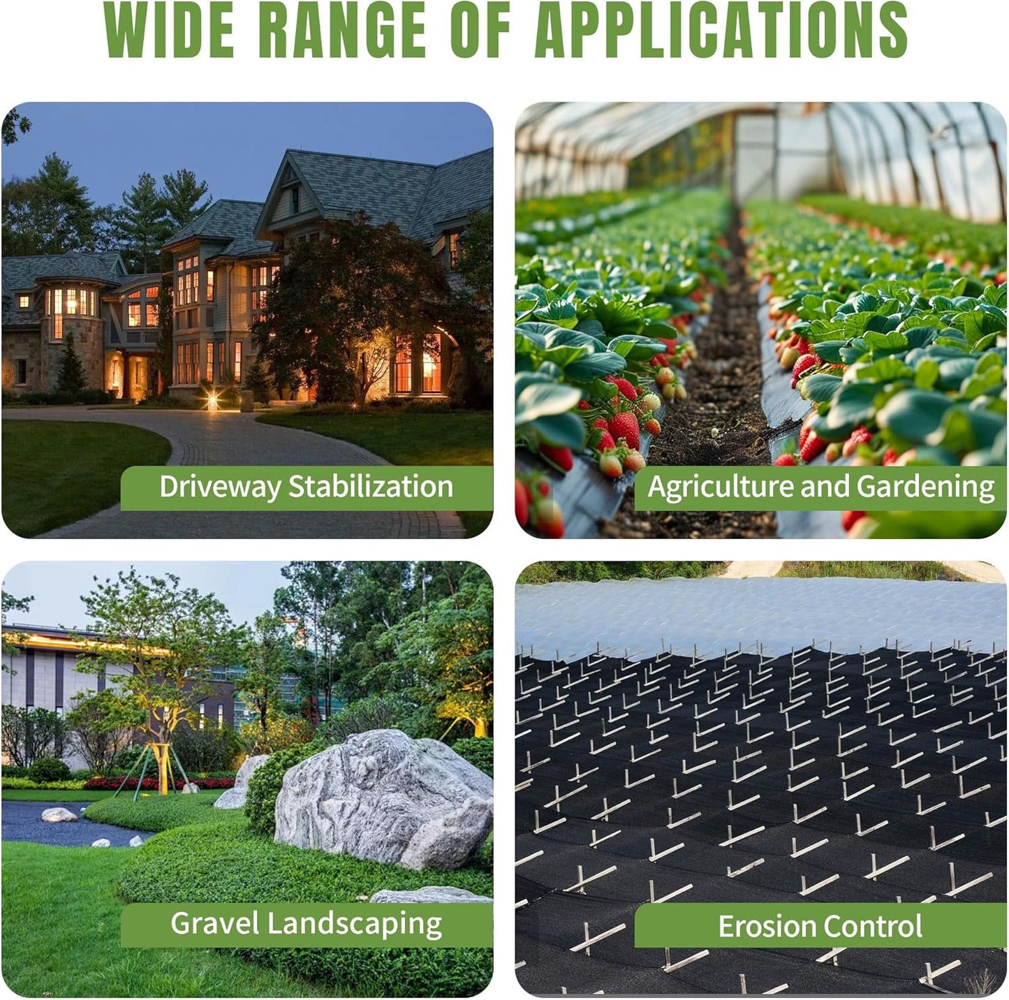 6.5ftx300ft Weed Barrier Landscape Fabric Heavy Duty, Premiun 3oz Garden Geotextile Fabric, Outdoor Weed Blocker Landscaping Fabric, for Driveway Mats, Erosion Control, Ground Cover Weed Barrier