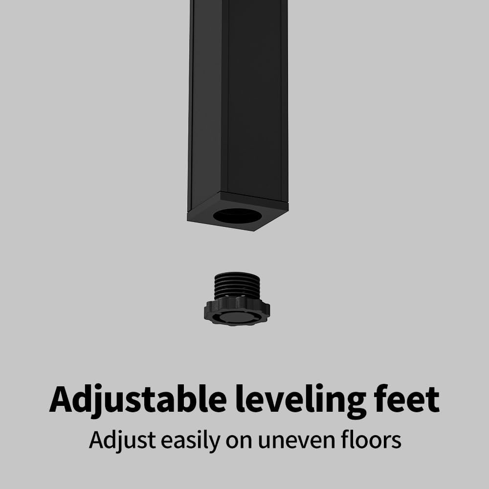 Plant Stand - Aluminum Indoor/Outdoor Flower Rack, Waterproof & Rust-Proof, Stable Support for Pots, Perfect for Living Room, Balcony, Garden, and Office (Black, 6 Tier)