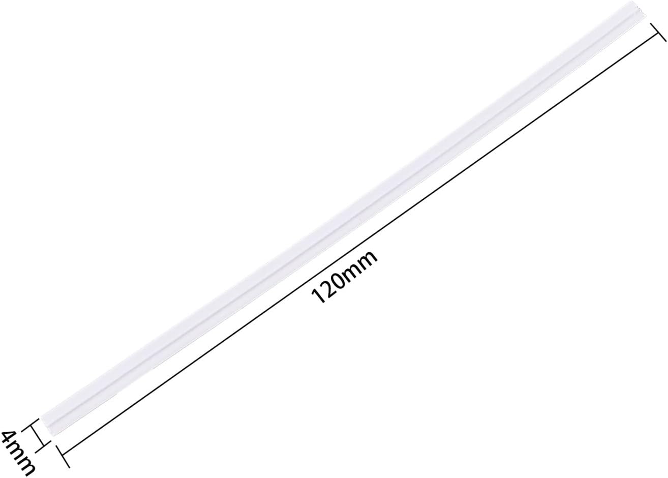 DGTANGYIN 500 Pcs 5" White Paper Twist Ties, for Party Cello Candy Bread Coffee Bags Cake Pops