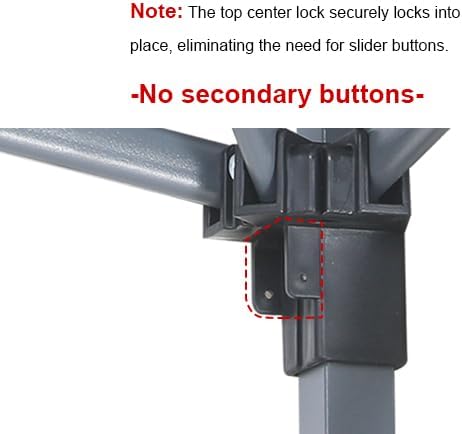 MASTERCANOPY Heavy Duty Pop-up Canopy Tent with Sidewalls (10x10,Black)