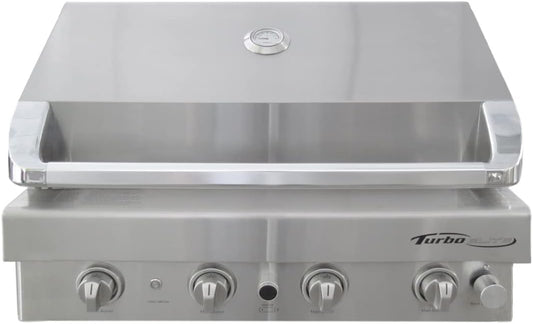 Turbo Elite 32-inch 4-Burner Built-In BBQ Gas Grill - Natural Gas