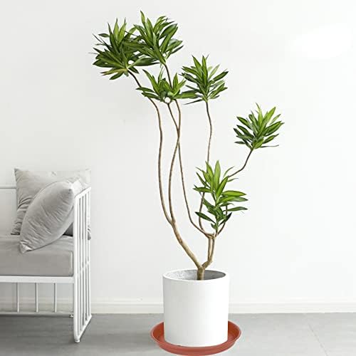 4 Pack of 13 inch Plant Saucer, Heavy Duty Plastic Plant Saucer 13" Round, Plant Tray for Pots, Flower Plant Saucers for Indoors, Plant Trays for Planter 11"/12"/13" (13", Terracotta)