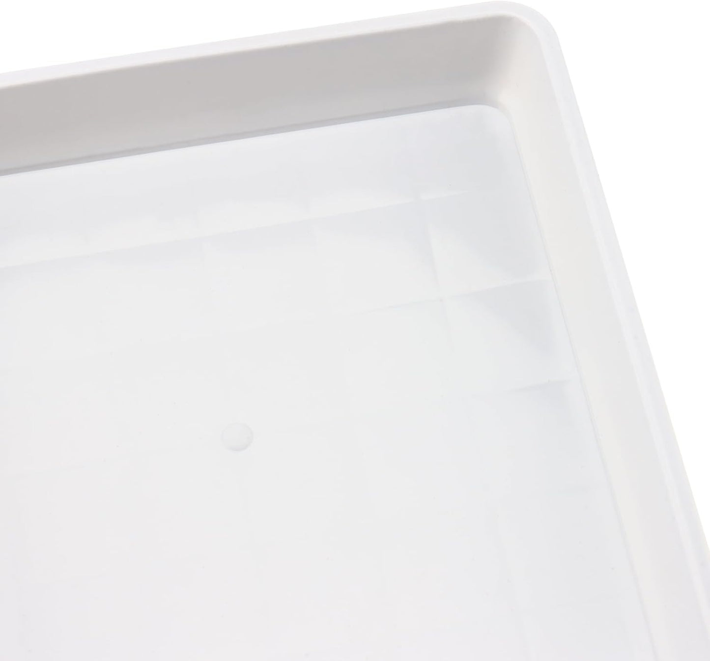 JOIKIT 10 PCS 10 x 10 Inch Square Plant Saucer, Plastic Plant Saucer Drip Tray, Square Flower Pot Tray for Indoors and Outdoor Plant Pots, 1.38 Inch Deep, White