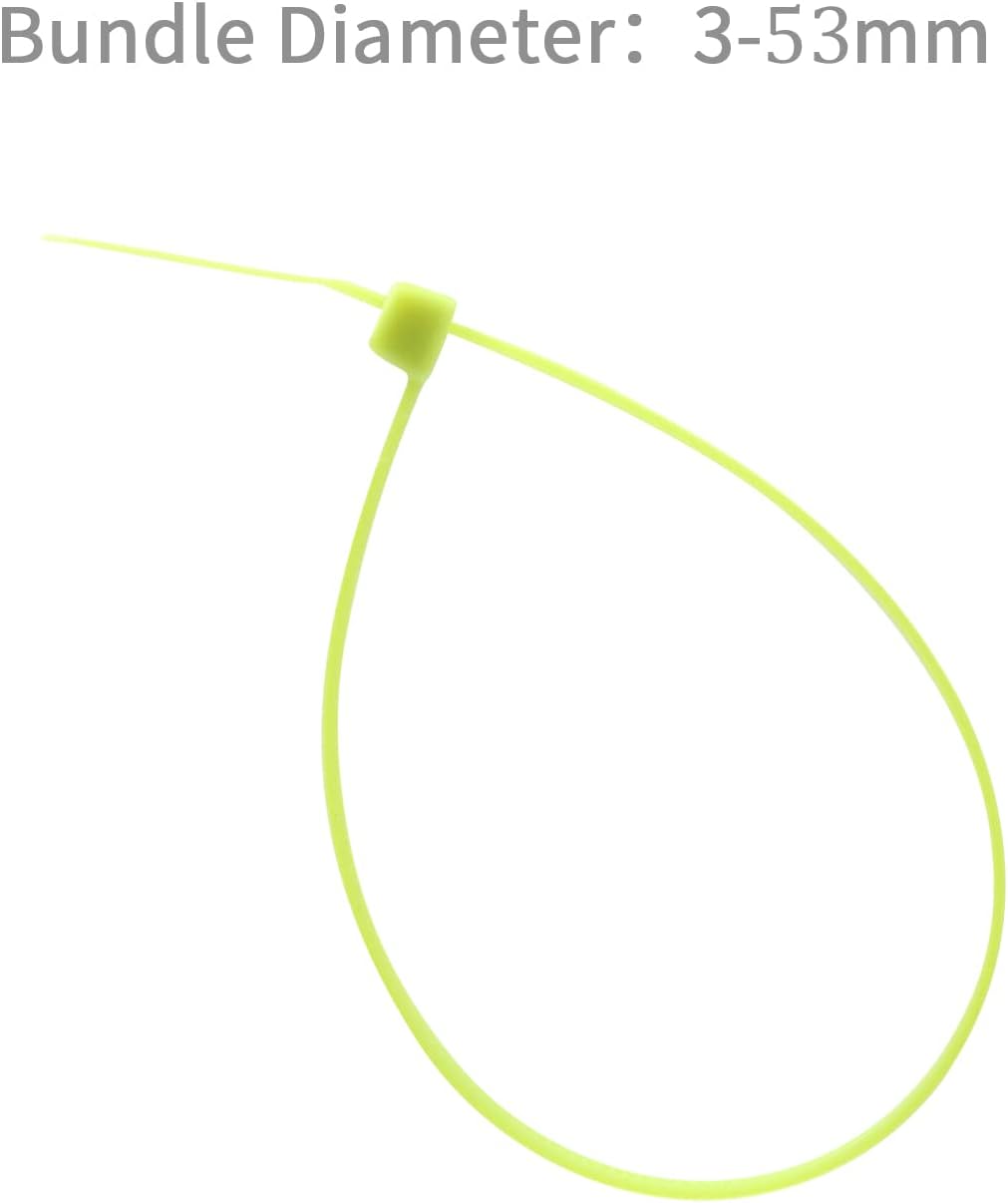 XINGO 100PCS Cable Zip Ties Heavy Duty, Premium Nylon Plastic Wire Ties with 50 Pounds Tensile Strength, Self-Locking Black Nylon Zip Ties for Indoor and Outdoor (8 inch, Apple Green)