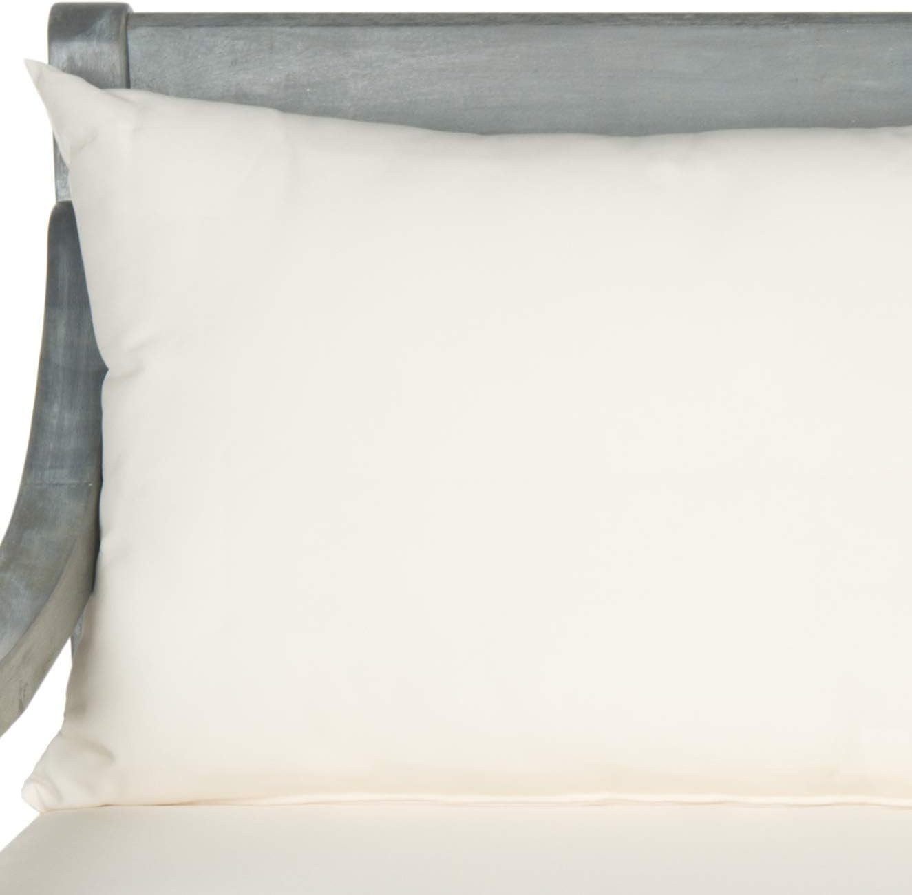 Safavieh Outdoor Collection Pasadena Ash Grey/ Beige Acacia Wood Cushioned Daybed