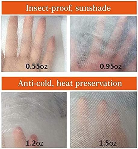 Agfabric Plant Covers Freeze Protection 72"x72"x12" 0.9oz Freeze Cloths for Plants,Plant Frost Protection Covers Drawstring Bags Shrub Jacket,White