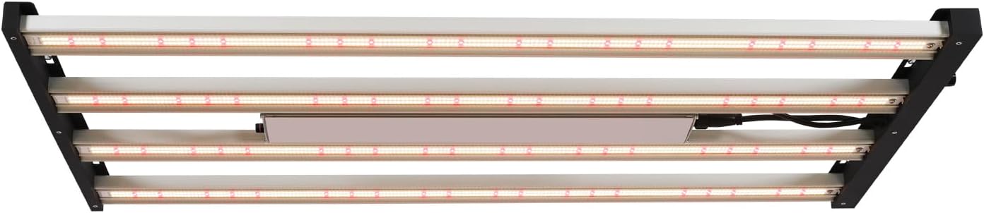 BLOOMINGREEN 480W LED Grow Light for Indoor Plants Full Spectrum,with Samsung LM301B Diodes,Daisy Chain,Dimmable Plant Growing Light for Commercial Growing Farm Greenhouse Grow Tent,Coverage 4X4ft