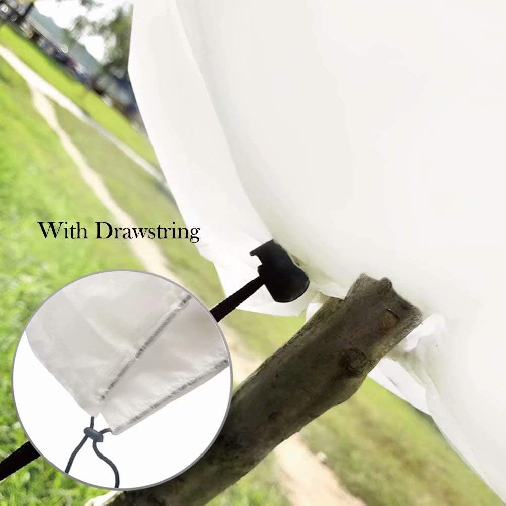 Agfabric Plant Covers Freeze Protection 0.55oz H84 xW72 Shrub Cover,Winter Tree Cover for Season Extension&Frost Protection, White