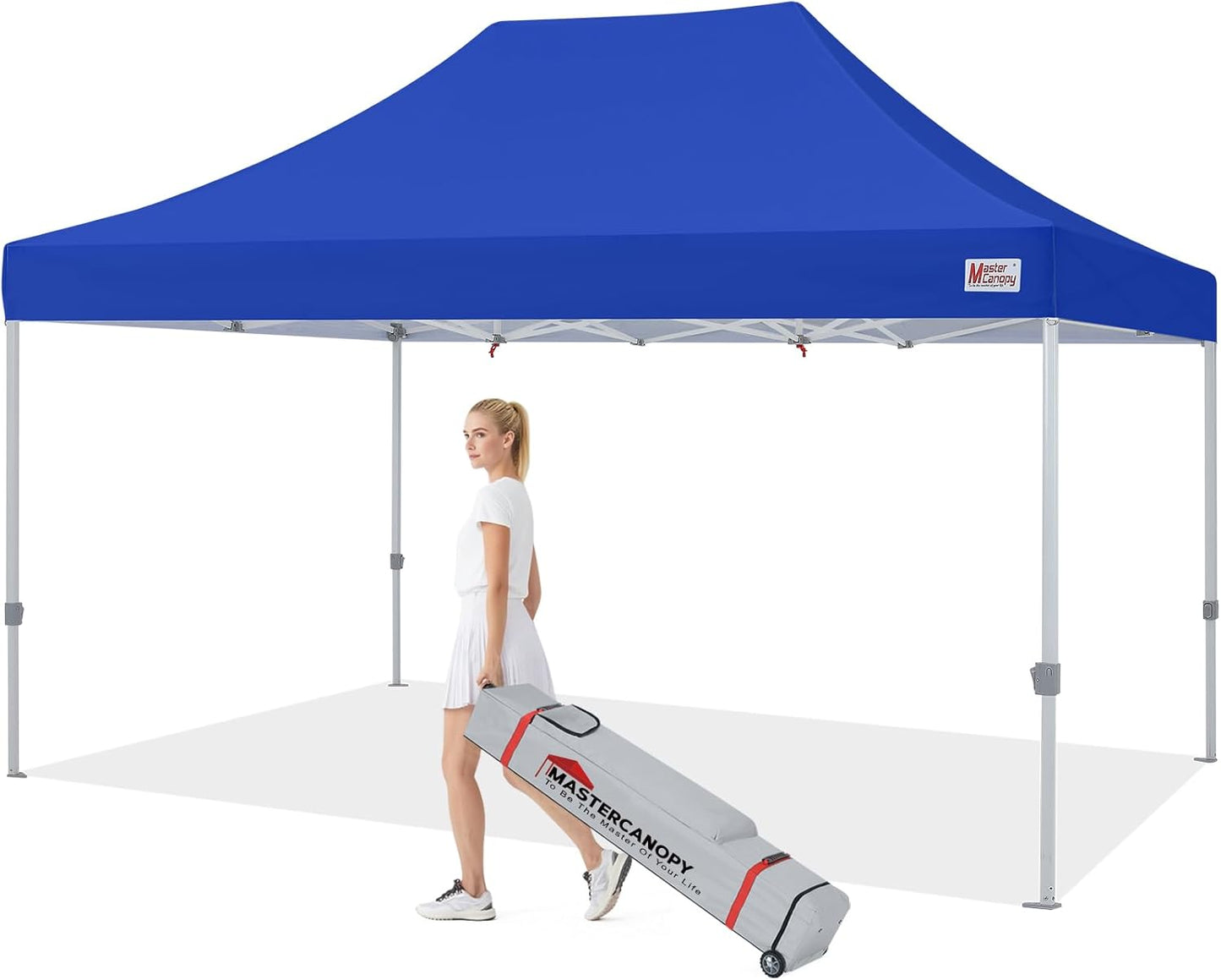 MASTERCANOPY Pop Up Canopy Tent Commercial Grade 10x15 Instant Shelter (Blue)