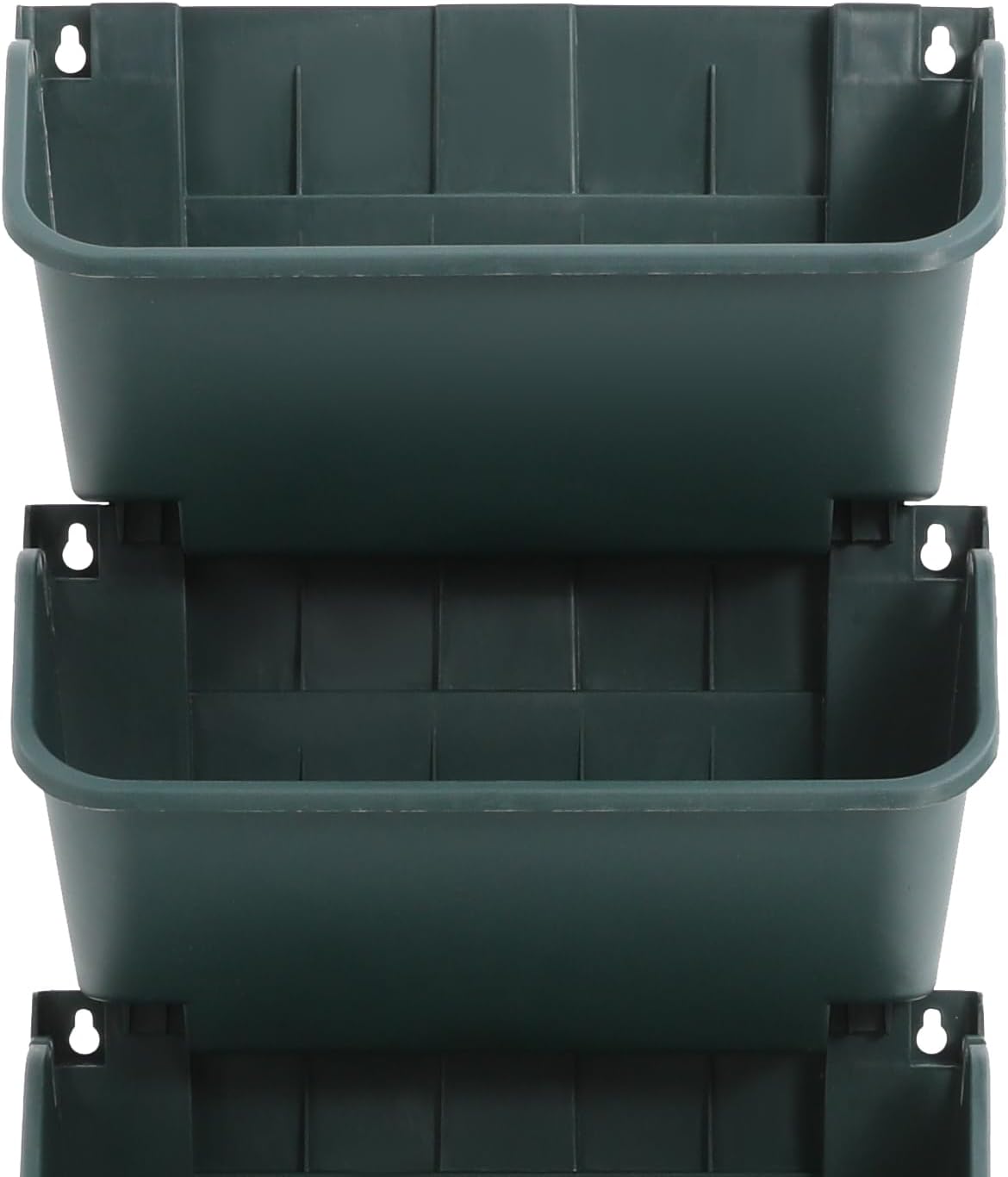 Self Watering Wall Planter with 18 Pots, Wall Planters for Indoor Plants, Vertical Garden Planter, Wall Mounted Plastic Plant Grow Pots for Fruits Vegetables Flowers Herbs (Green)