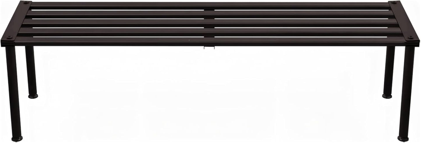 Metal Plant Stand, Rust-proof Aluminum Display Rack, Plants Display Stands Decoration Racks for Living Room Garden Balcony Patio (Ebony, 41.3Inch Tall Leg)