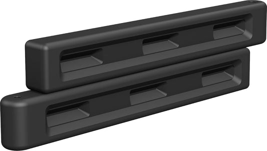 Playsafer Playground Edging Border -12" High Plastic Interlocking Timber for Playgrounds, and Play-Areas - Black - 52" L X 4" W X 12" H (1 Pack)