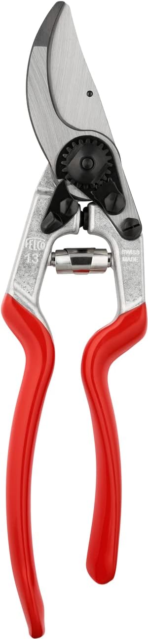 Felco F-13 Pruning Shears – 10.6" Garden Clippers with Dual-Hand Use & 30mm Cut | Hand Pruners for Gardening | Garden Tool Cutter with Bypass & Anvil Blades, Forged Aluminum Handle, Large Hand Fit