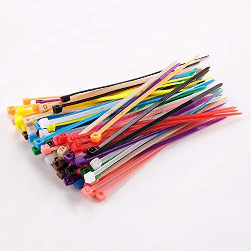 4 Inch Red Zip Ties (1000 Pieces), 18lb Strength, Nylon Cable Wire Ties